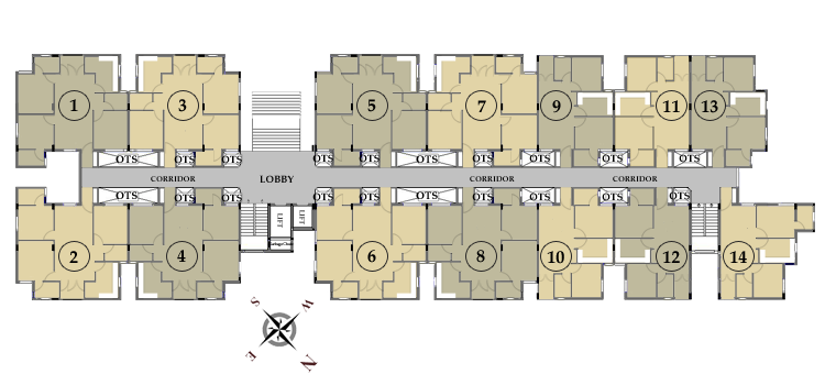 Block-B Floorplan