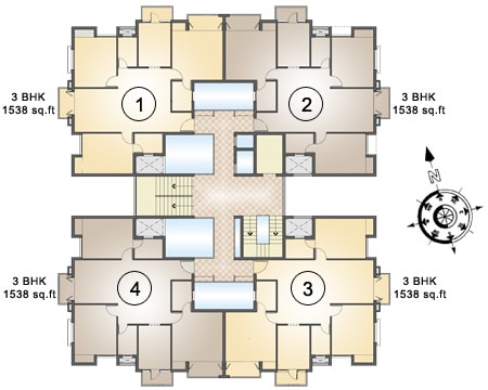 Block-B Floorplan