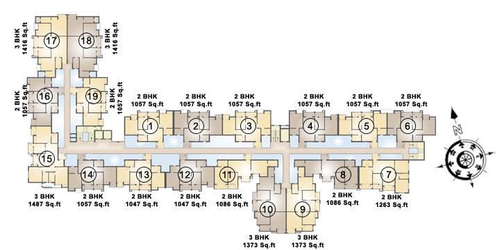 Block-D Floorplan